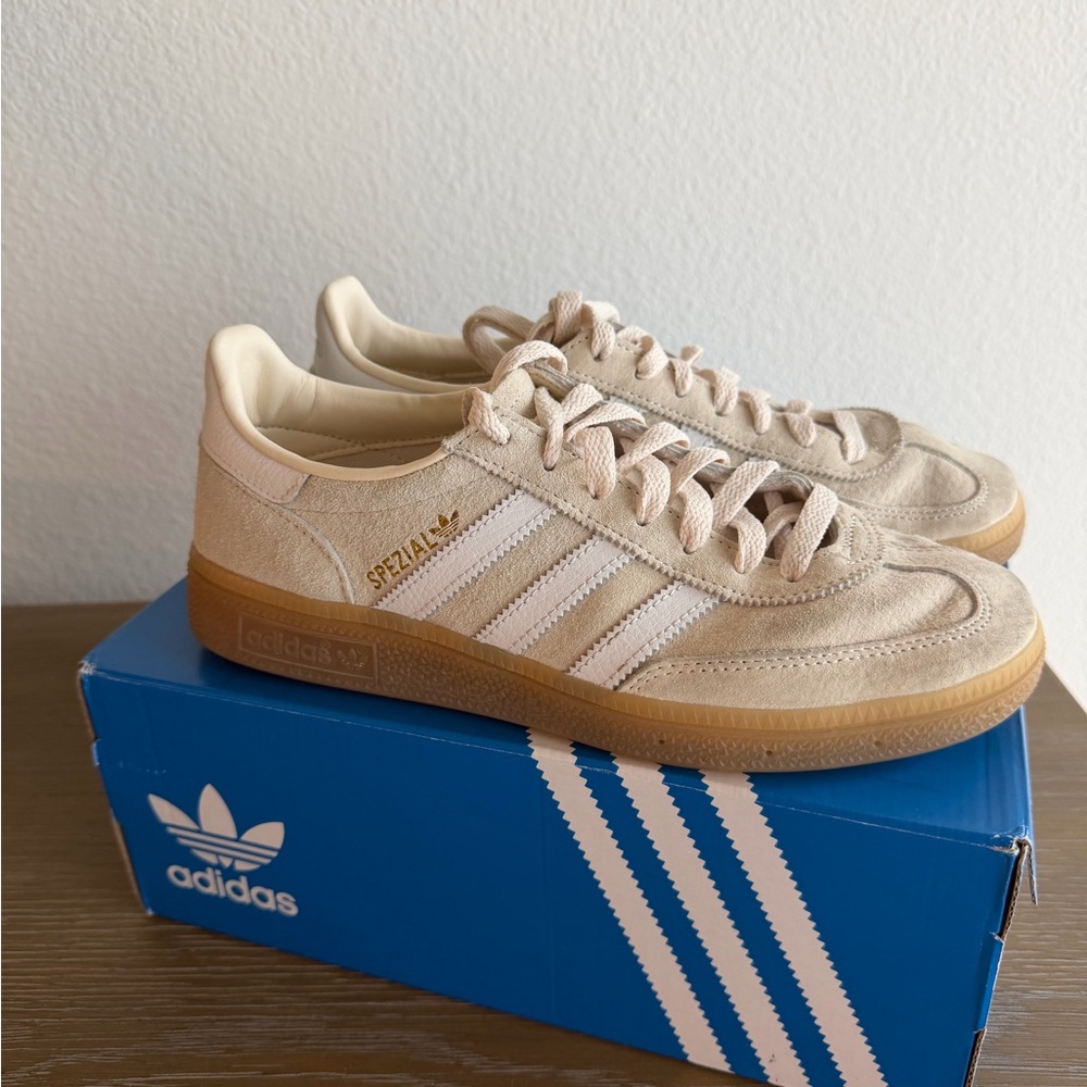Adidas Spezial Cream and White Sneakers